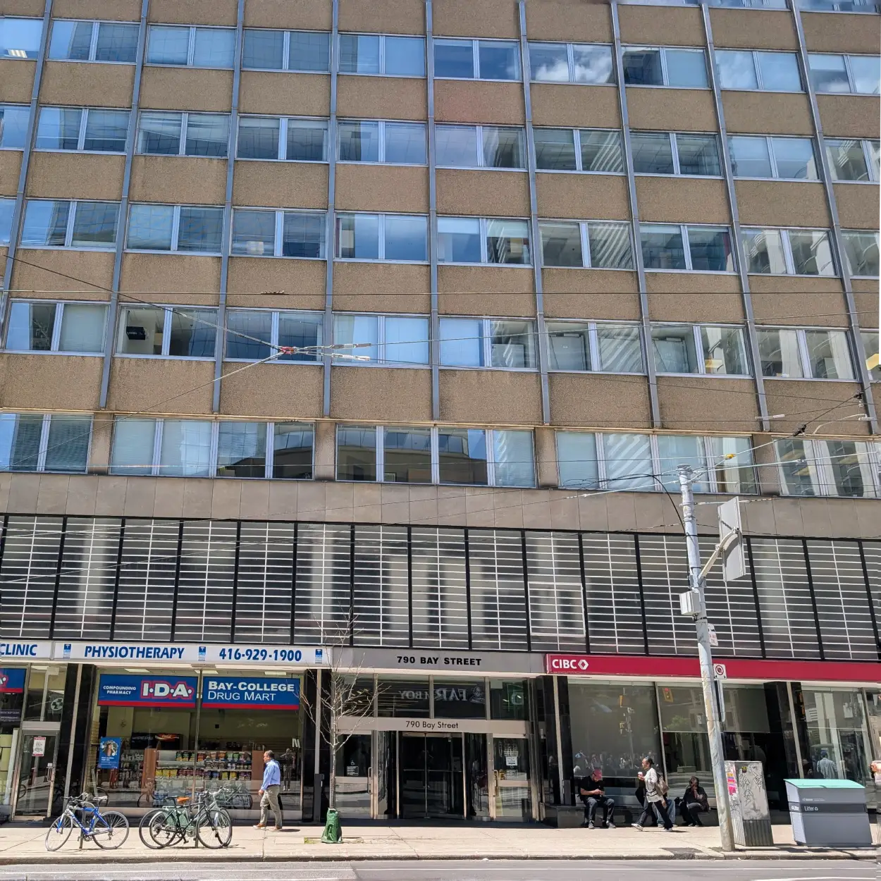The exterior of 790 Bay Street at the corner of Bay and College, Toronto